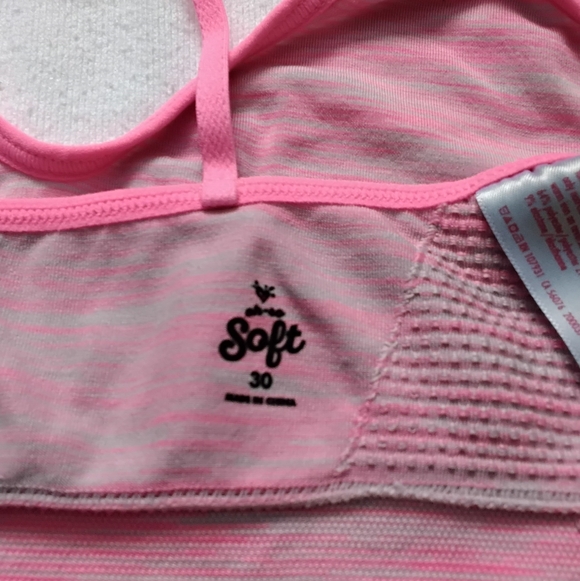 Justice Girls Pink Space Dye Seamless Training Bra Size 30 Sporty Dance - Picture 4 of 4